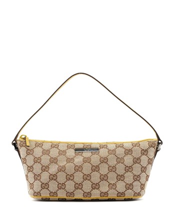 07198 Beige Yellow GG Boat Pochette en ligne