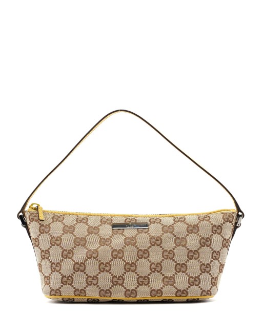 07198 Beige Yellow GG Boat Pochette en ligne