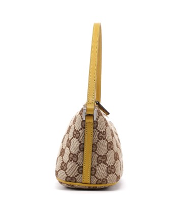 07198 Beige Yellow GG Boat Pochette en ligne