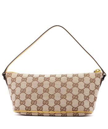 07198 Beige Yellow GG Boat Pochette en ligne