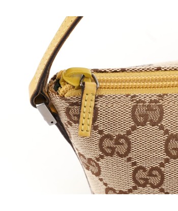 07198 Beige Yellow GG Boat Pochette en ligne