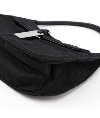 Black Micro GG Hobo Shoulder Bag la colonne vertébrale