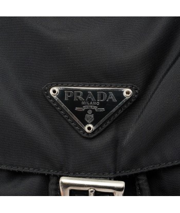 Black Tessuto Nylon Backpack basket pas cher