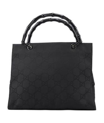 Black GG Bamboo Tote rembourrage situé sous