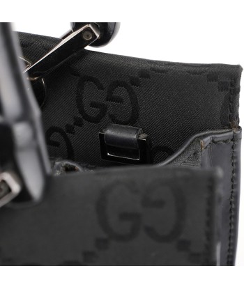 Black GG Bamboo Tote rembourrage situé sous