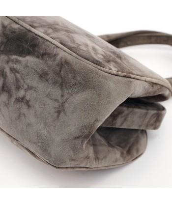 Grey Camoscio Lux Tie-Dye Clutch Bag des créatures d'habitude