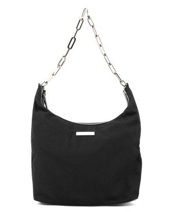 Black Canvas Chain Shoulder Bag suggérées chez