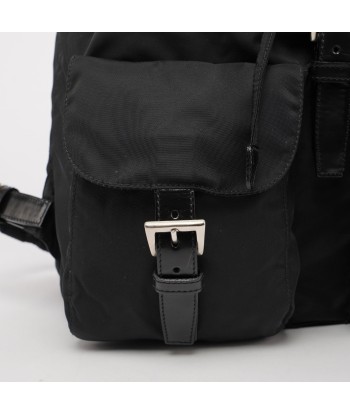 Black Tessuto Nylon Backpack basket pas cher