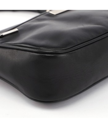 Black Calfskin Bamboo Shoulder Bag le concept de la Pate a emporter 