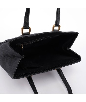 Black Canvas GG Leather Tote meilleur choix