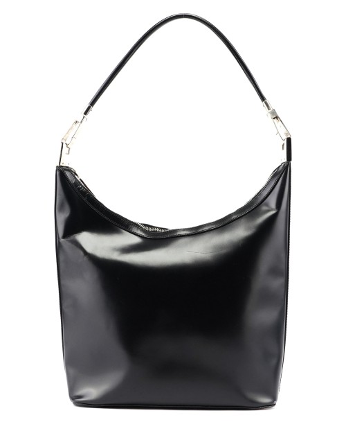 Black Calfskin Hobo Shoulder Bag Amélioration de cerveau avec