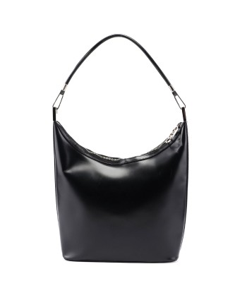 Black Calfskin Hobo Shoulder Bag Amélioration de cerveau avec