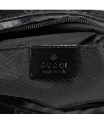 1997 Black Suede GG Shoulder Bag Faites des économies