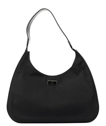 001 3767 Black Canvas Hobo Shoulder Bag chez Cornerstreet bien 