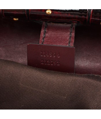 114994 Beige GG Burgundy Leather Studded Bag commande en ligne