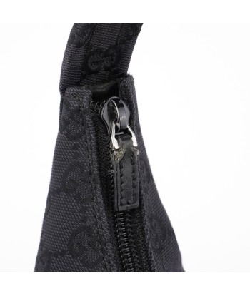 Black Canvas GG Shoulder Bag en ligne des produits 