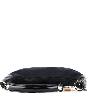 001 4157 Black GG Patent Shoulder Bag la livraison gratuite