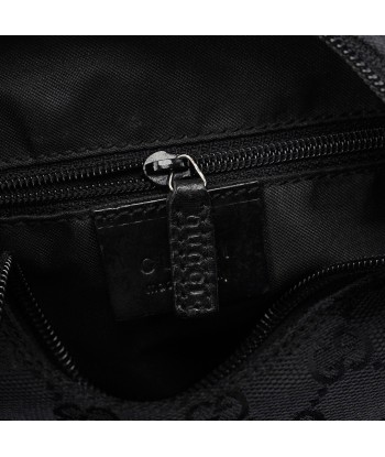 Black Canvas GG Shoulder Bag en ligne des produits 