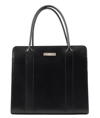 Black Calfskin Plaque Tote Bag le concept de la Pate a emporter 