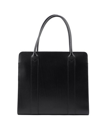 Black Calfskin Plaque Tote Bag le concept de la Pate a emporter 