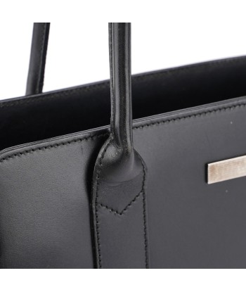 Black Calfskin Plaque Tote Bag le concept de la Pate a emporter 