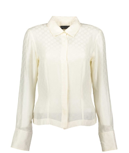 Spring 1998 Ivory Monogram Shirt Livraison rapide