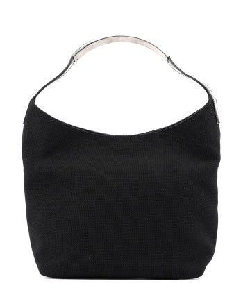 Black Canvas Hobo Shoulder Bag pour bénéficier 