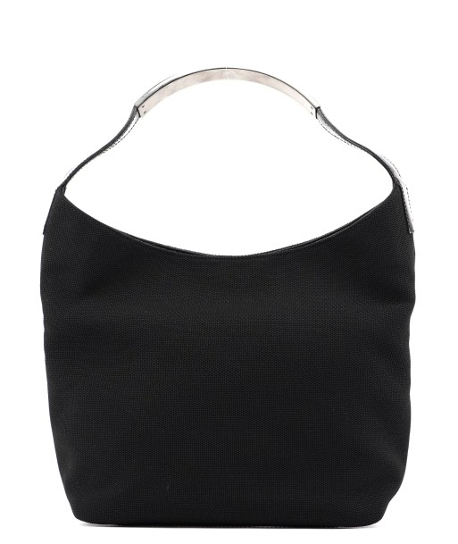 Black Canvas Hobo Shoulder Bag pour bénéficier 