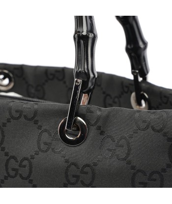 Black GG Bamboo Tote Bag Paris Déstockage Promo