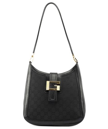 Black Canvas Square G Shoulder Bag Voir les baskets