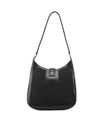 Black Canvas Square G Shoulder Bag Voir les baskets