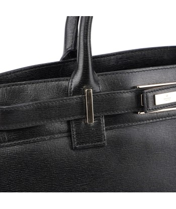 Black Leather Tote Bag 2023