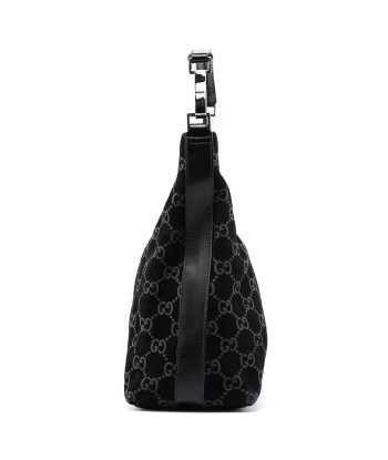 1997 Black Suede GG Hobo Shoulder Bag Vous souhaitez 