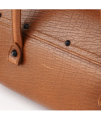 Brown Leather Bamboo Handbag le concept de la Pate a emporter 