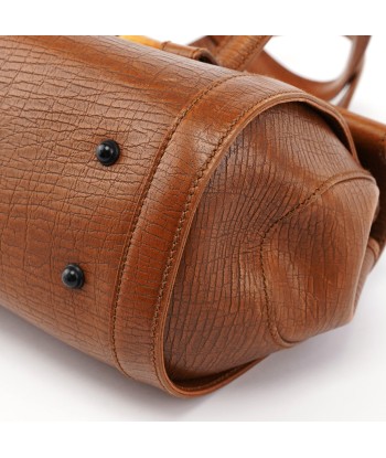 Brown Leather Bamboo Handbag le concept de la Pate a emporter 