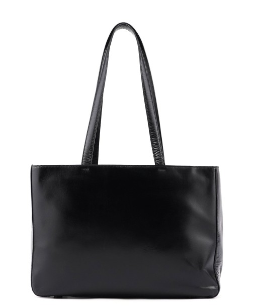 Black Calfskin Tote Bag pas cher