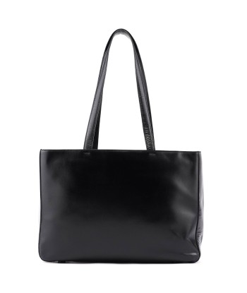 Black Calfskin Tote Bag pas cher