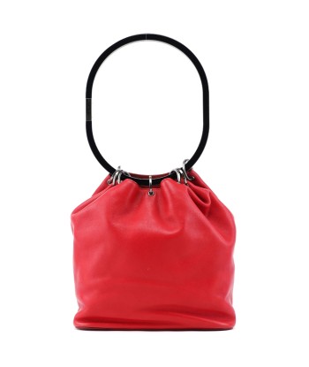 001 3750 Red Calfskin Plastic Ring Bag outlet