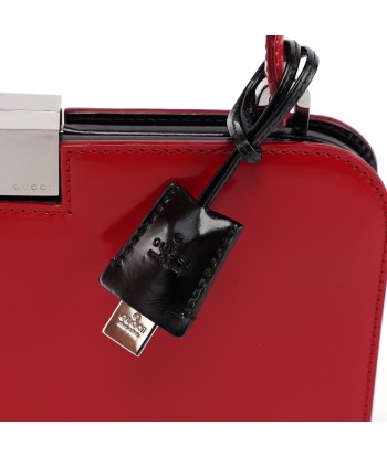 001 4208 Red Calfskin Shoulder Bag Livraison rapide