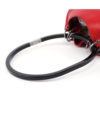 001 3750 Red Calfskin Plastic Ring Bag outlet