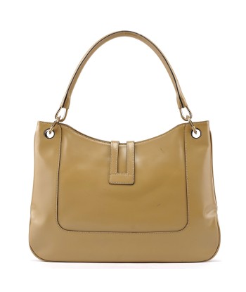 001 4148 Beige Patent Leather Jackie Bag À commander