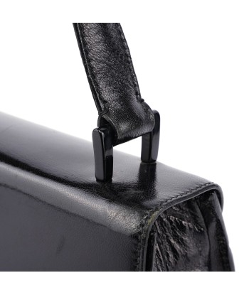 1990's Black Calfskin Shoulder Bag Fin de série