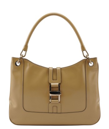 001 4148 Beige Patent Leather Jackie Bag À commander