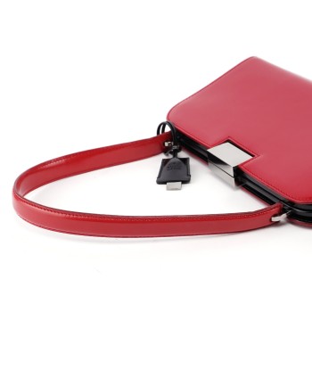 001 4208 Red Calfskin Shoulder Bag Livraison rapide