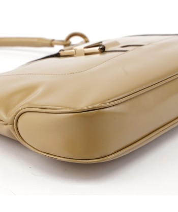 001 4148 Beige Patent Leather Jackie Bag À commander