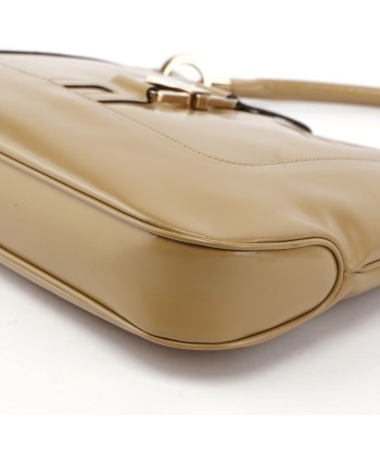 001 4148 Beige Patent Leather Jackie Bag À commander