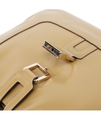 001 4148 Beige Patent Leather Jackie Bag À commander