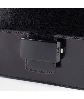 1990's Black Calfskin Shoulder Bag Fin de série