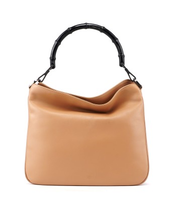 Beige Calfskin Bamboo 2-Way Bag en stock