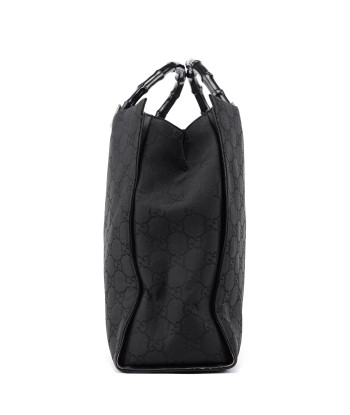 Black GG Bamboo Tote la livraison gratuite